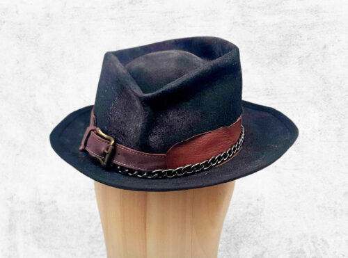 Black Vintage Man Hat