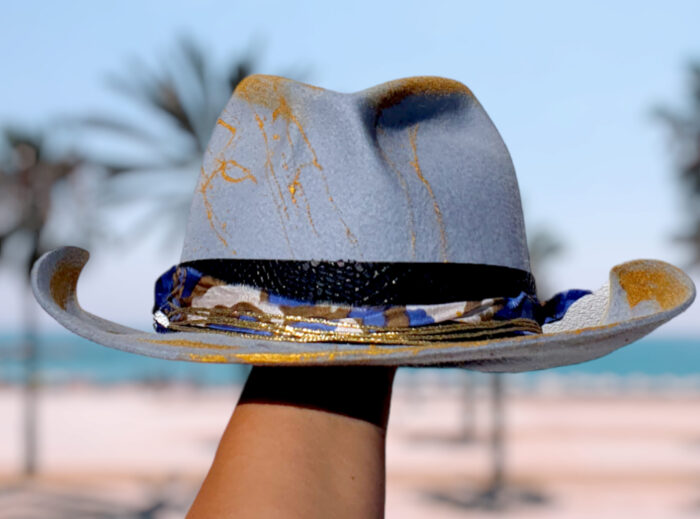 Blue Gold Cowboy - 57cm - Image 3