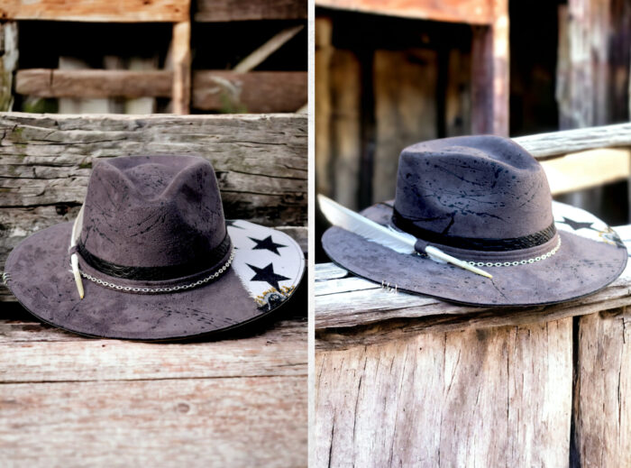 Grey Unique Hat - Image 4