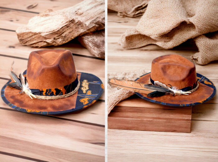 Brown Unique Hat - Image 4