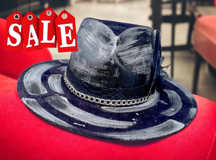 Silver Black Hat