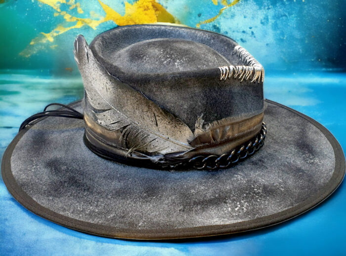 Silver Black Hat - 54 cm - Image 3