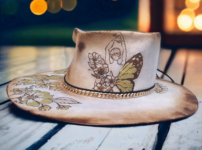Butterfly Flowers Hat - 55cm - Image 3