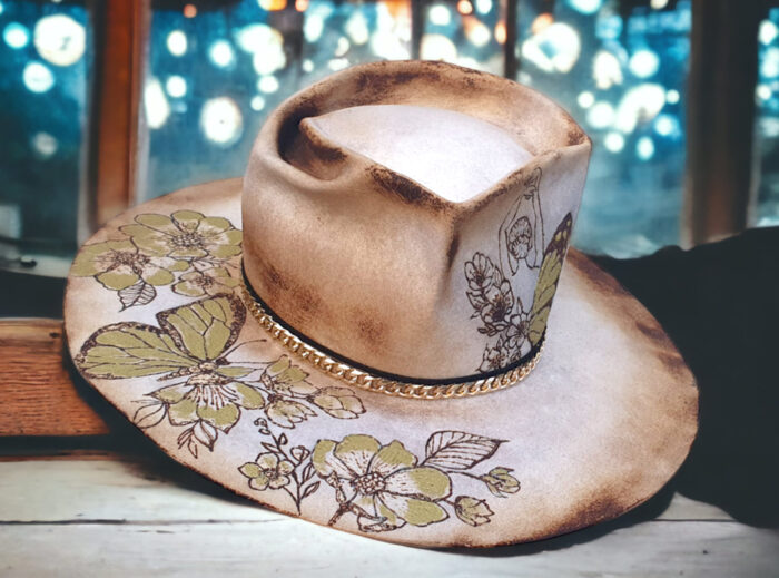 Butterfly Flowers Hat - 55cm - Image 4