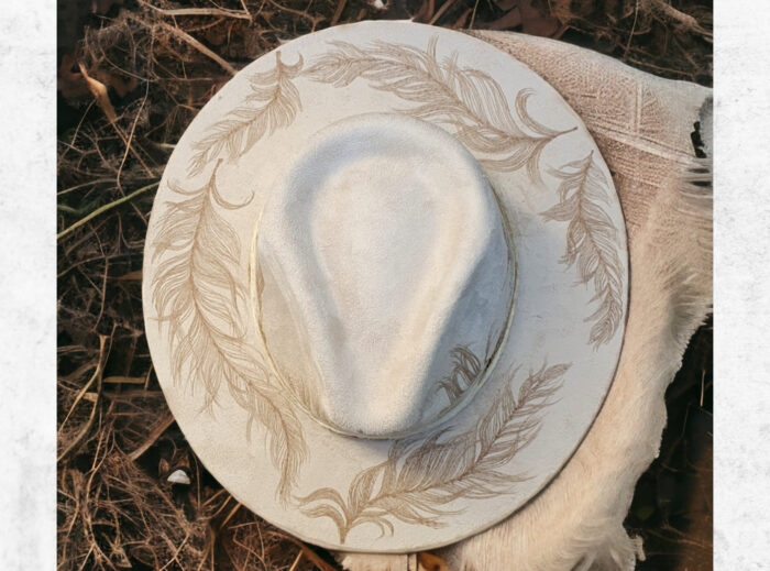 White Feathers Tattoo Hat - Image 6