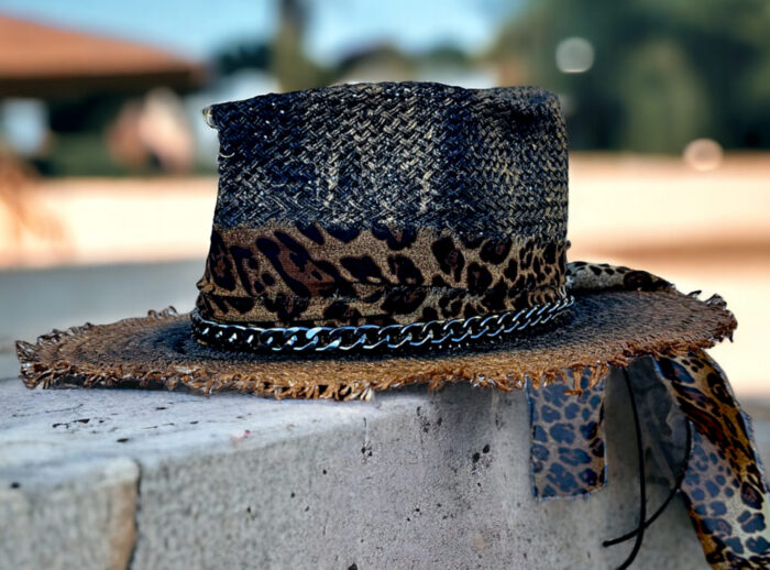 Brown Gold Summer Hat - Image 3