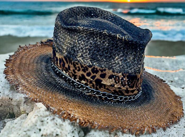 Brown Gold Summer Hat - Image 4