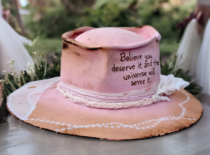 Bridal Pink Hat - Image 3