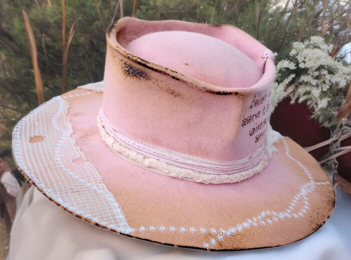 Bridal Pink Hat - Image 4