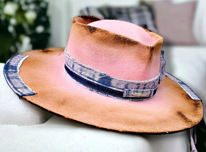 Pink Burnt Hat - 55cm - Image 5