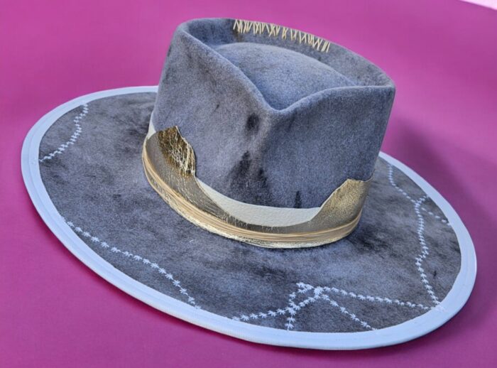 Grey white Hat - 56 cm - Image 2