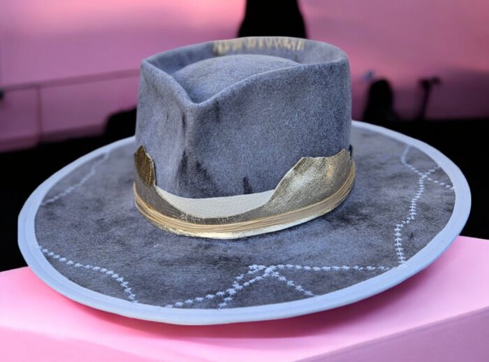 Grey white Hat - 56 cm - Image 3