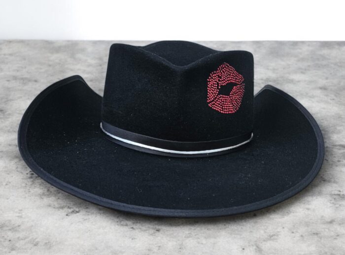 Western Brim Lips Hat- 55cm