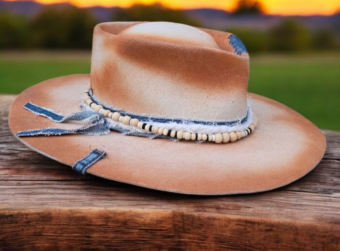 Beige Jeans Hat - Image 3