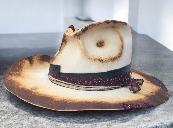 Burnt White Hat - 55cm - Image 4
