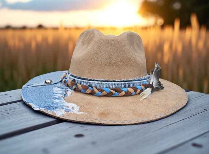 Beige-Jeans Hat - One size - Image 2