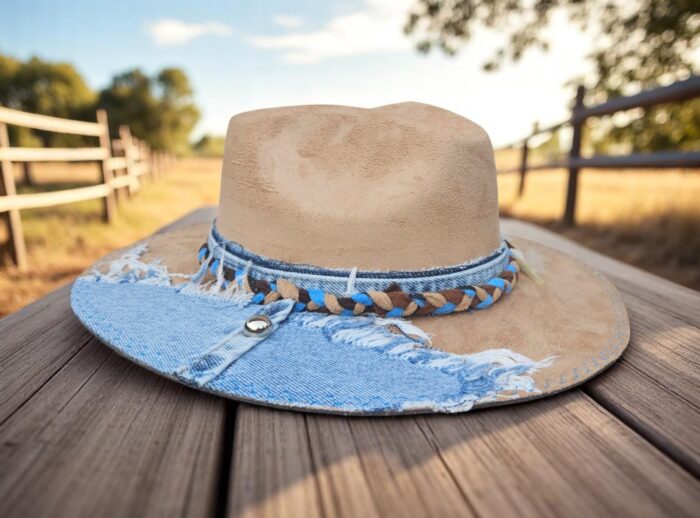 Beige-Jeans Hat - One size - Image 3
