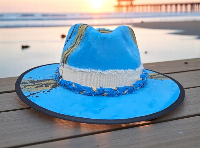 Blue- Gold Hat- ONE SIZE
