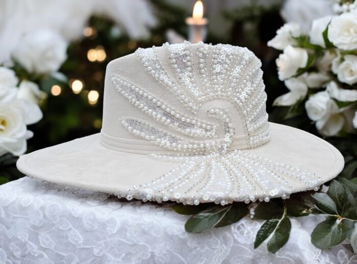 Pearl Bridal Hat - Image 5