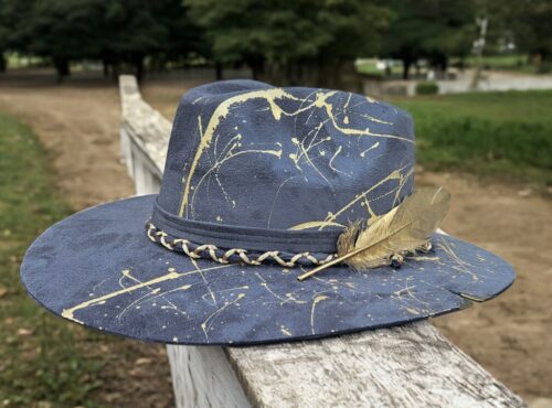 Grey Gold Chaos Hat