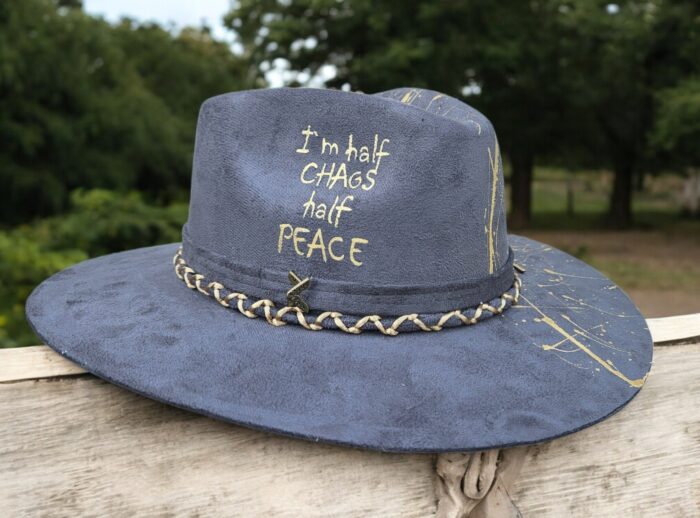 Grey Gold Chaos Hat - Image 3