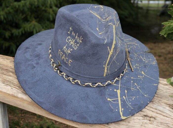 Grey Gold Chaos Hat - Image 5