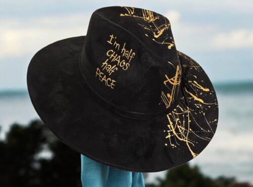 Half/Half Hat- Gold