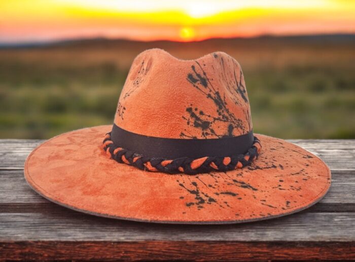 Orange Black Chaos Hat
