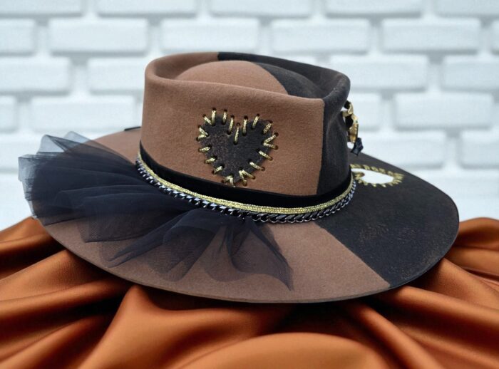 Split Soul Felt Hat 56,5-57cm - Image 4