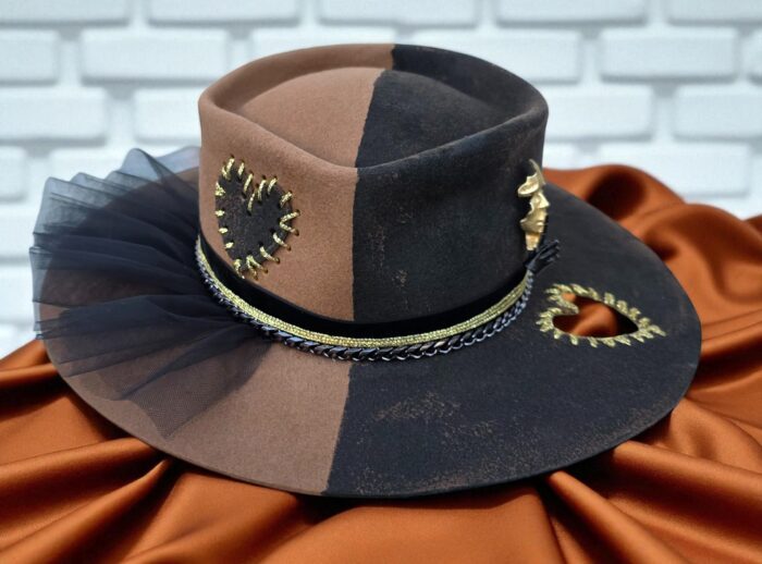 Split Soul Felt Hat 56,5-57cm - Image 5