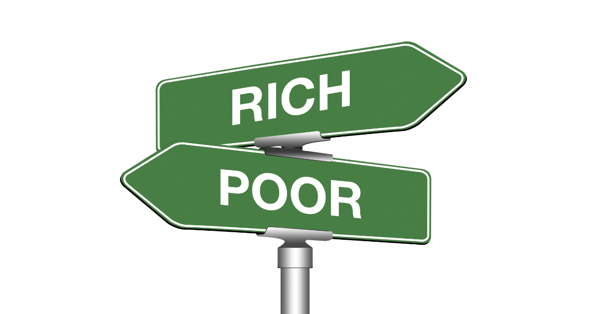 rich poor